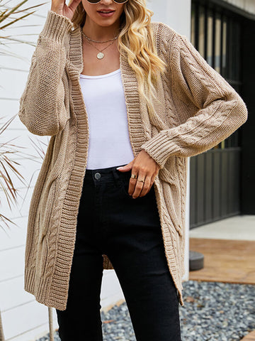 Airchics gilet unicolore manches longues femme simple oversized